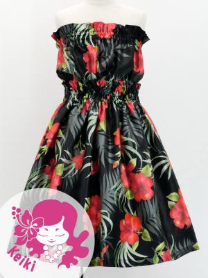 Hula Set up Keiki with Hibiscus Print / Luxury Collection / Black / Jp71bk