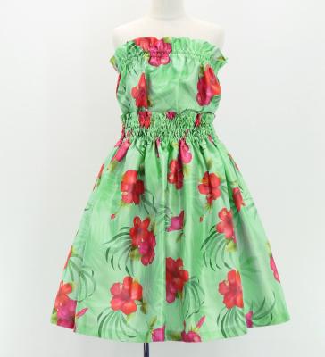 Hula Set up Keiki with Hibiscus Print / Luxury Collection / Green / Jp71gr