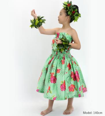 Hula Set up Keiki with Hibiscus Print / Luxury Collection / Green / Jp71gr