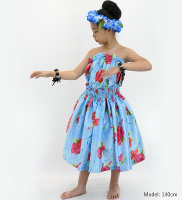 Hula Set up Keiki with Hibiscus Print / Luxury Collection / Light Blue / Jp71lbl