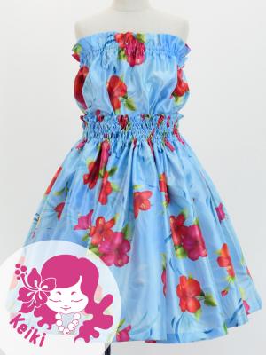 Hula Set up Keiki with Hibiscus Print / Luxury Collection / Light Blue / Jp71lbl