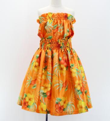 Hula Set up Keiki with Hibiscus Print / Luxury Collection / Orange / Jp71or