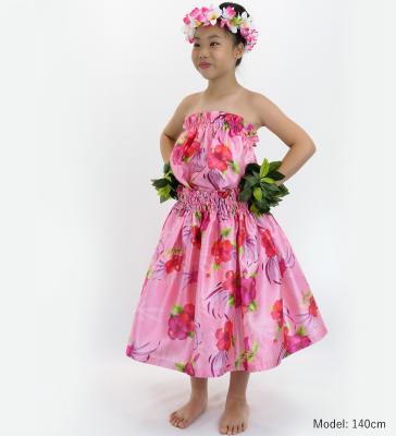 Hula Set up Keiki with Hibiscus Print / Luxury Collection / Pink / Jp71pi