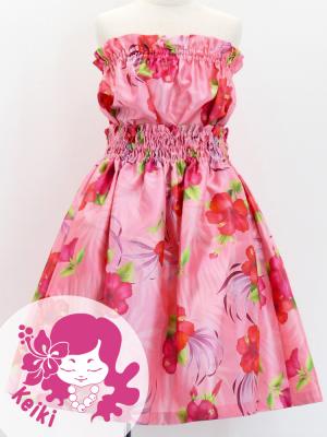 Hula Set up Keiki with Hibiscus Print / Luxury Collection / Pink / Jp71pi