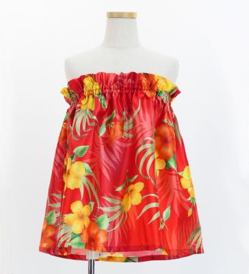 Hula Set up Keiki with Hibiscus Print / Luxury Collection / Red / Jp71rd