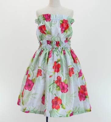 Hula Set up Keiki with Hibiscus Print / Luxury Collection / White / Jp71wh