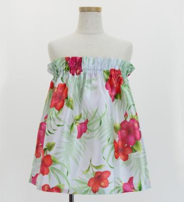 Hula Set up Keiki with Hibiscus Print / Luxury Collection / White / Jp71wh