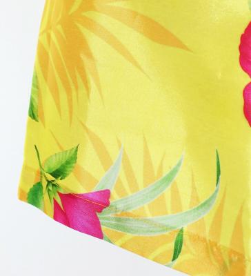 Hula Set up Keiki with Hibiscus Print / Luxury Collection / Yellow / Jp71ye