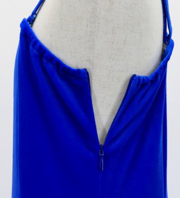 Hula One Shoulder Gradation Velvet Dress/ Luxury Collection / Blue & Light Blue / Jp72blbl