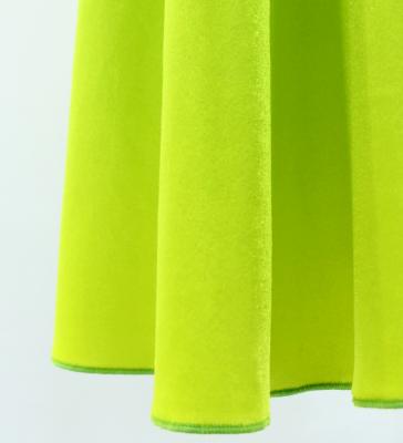 Hula One Shoulder Gradation Velvet Dress/ Luxury Collection / Green & Yellow / Jp72grye