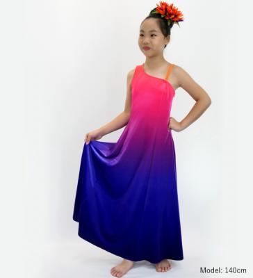 Hula One Shoulder Gradation Velvet Dress/ Luxury Collection / Orange & Purple / Jp72orpu