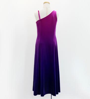 Hula One Shoulder Gradation Velvet Dress/ Luxury Collection / Purple & Dark Purple / Jp72pudpu