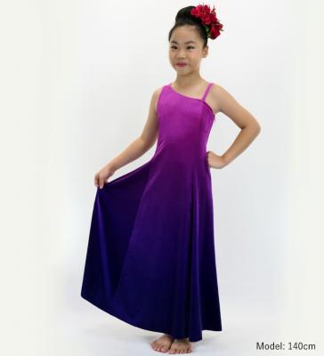 Hula One Shoulder Gradation Velvet Dress/ Luxury Collection / Purple & Dark Purple / Jp72pudpu