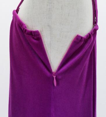 Hula One Shoulder Gradation Velvet Dress/ Luxury Collection / Purple & Dark Purple / Jp72pudpu