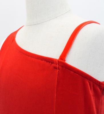 Hula One Shoulder Gradation Velvet Dress/ Luxury Collection / Red & Black / Jp72rdbk