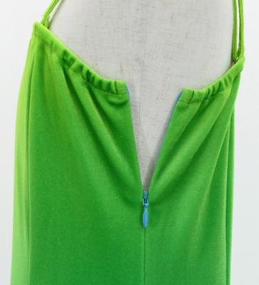 Hula One Shoulder Gradation Velvet Dress/ Luxury Collection / YEL GRN & BLU / Jp72yegrbl