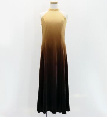 Hula Long Gradation Dress/ Luxury Collection / Beige & Brown / Jp73bebr