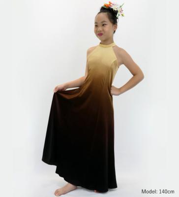 Hula Long Gradation Dress/ Luxury Collection / Beige & Brown / Jp73bebr