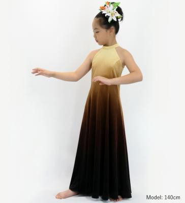 Hula Long Gradation Dress/ Luxury Collection / Beige & Brown / Jp73bebr