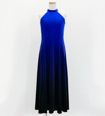 Hula Long Gradation Dress/ Luxury Collection / Blue & Black / Jp73blbk