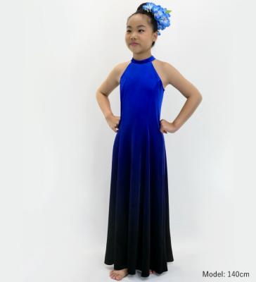 Hula Long Gradation Dress/ Luxury Collection / Blue & Black / Jp73blbk