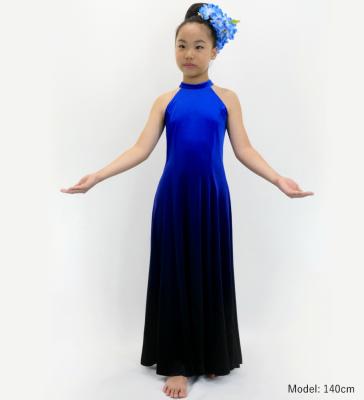 Hula Long Gradation Dress/ Luxury Collection / Blue & Black / Jp73blbk