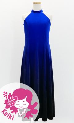 Hula Long Gradation Dress/ Luxury Collection / Blue & Black / Jp73blbk