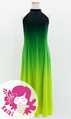Hula Long Gradation Dress/ Luxury Collection / Green & Yellow / Jp73grye