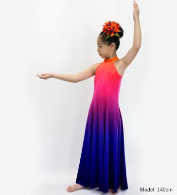 Hula Long Gradation Dress/ Luxury Collection / Orange & Purple / Jp73orpu