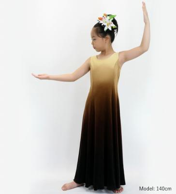 Hula Long Gradation Dress/ Luxury Collection / Beige & Brown / Jp74bebr