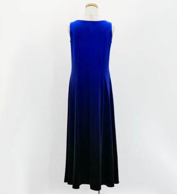 Hula Long Gradation Dress/ Luxury Collection / Blue & Black / Jp74blbk