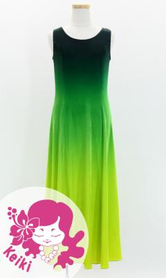 Hula Long Gradation Dress/ Luxury Collection / Green & Yellow / Jp74grye