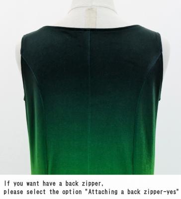 Hula Long Gradation Dress/ Luxury Collection / Green & Yellow / Jp74grye