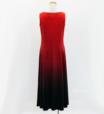 Hula Long Gradation Dress/ Luxury Collection / Red & Black / Jp74rdbk