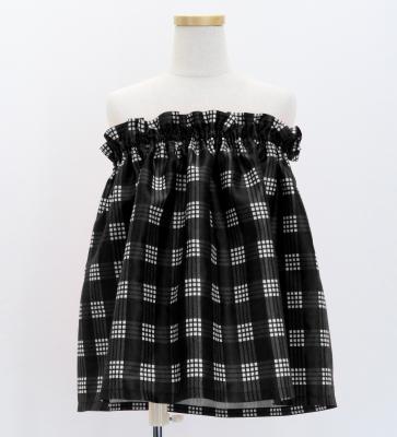 Hula Set up Keiki with Palaka Check Print / Luxury Collection / Black / Jp75bk