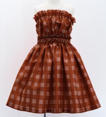 Hula Set up Keiki with Palaka Check Print / Luxury Collection / Brown / Jp75br