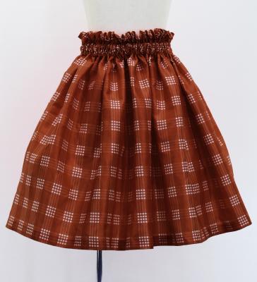 Hula Set up Keiki with Palaka Check Print / Luxury Collection / Brown / Jp75br