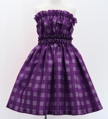 Hula Set up Keiki with Palaka Check Print / Luxury Collection / Dark Purple / Jp75dpu