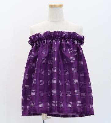 Hula Set up Keiki with Palaka Check Print / Luxury Collection / Dark Purple / Jp75dpu