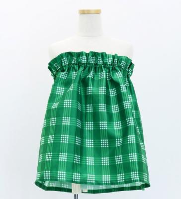 Hula Set up Keiki with palaka check / Luxury Collection / Green / Jp75gr