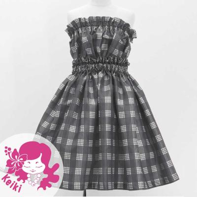 Hula Set up Keiki with Palaka Check Print / Luxury Collection / Gray / Jp75gy