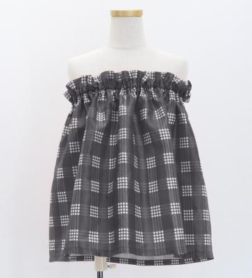 Hula Set up Keiki with Palaka Check Print / Luxury Collection / Gray / Jp75gy