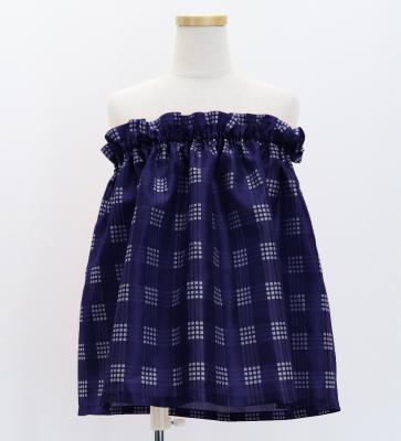 Hula Set up Keiki with Palaka Check Print / Luxury Collection / Navy / Jp75nv
