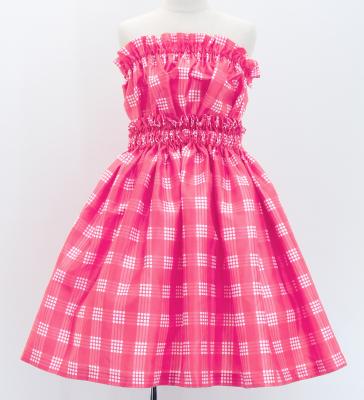 Hula Set up Keiki with Palaka Check Print / Luxury Collection / Pink / Jp75pi
