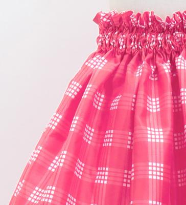 Hula Set up Keiki with Palaka Check Print / Luxury Collection / Pink / Jp75pi