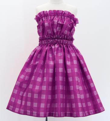 Hula Set up Keiki with Palaka Check Print / Luxury Collection / Purple / Jp75pu
