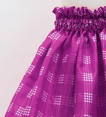 Hula Set up Keiki with Palaka Check Print / Luxury Collection / Purple / Jp75pu