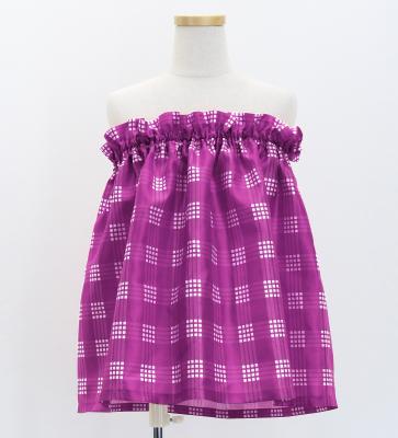 Hula Set up Keiki with Palaka Check Print / Luxury Collection / Purple / Jp75pu