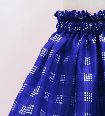 Hula Set up Keiki with Palaka Check Print / Luxury Collection / Royal Blue / Jp75rbl