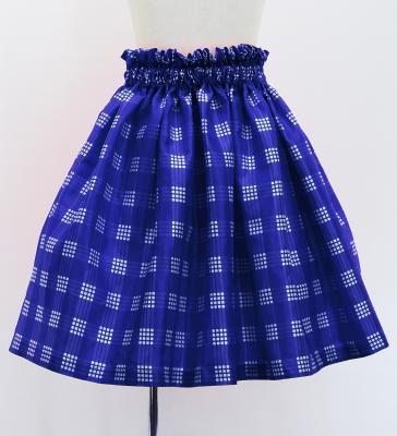Hula Set up Keiki with Palaka Check Print / Luxury Collection / Royal Blue / Jp75rbl